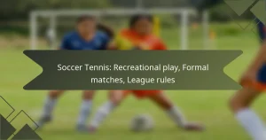 Soccer Tennis: Recreational play, Formal matches, League rules